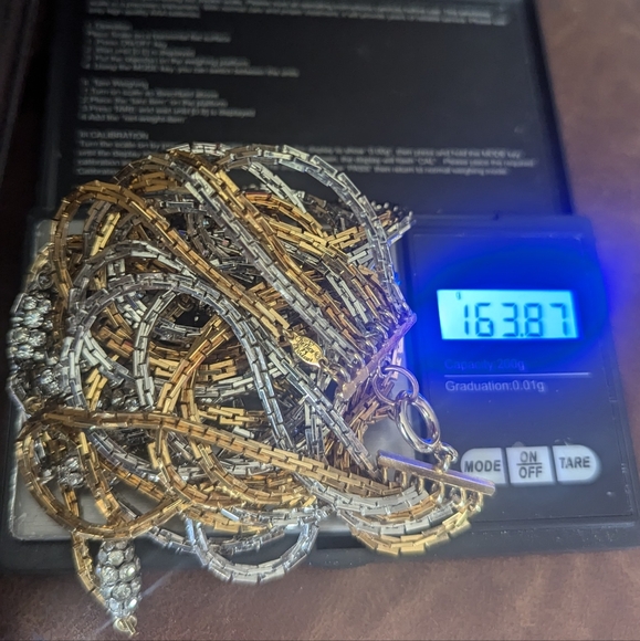 OOAK‼️1973💥💯DIOR GERMANY AUSTRIA CRYSTAL MULTI STRAND RUNWAY NECKLACE - Picture 4 of 11